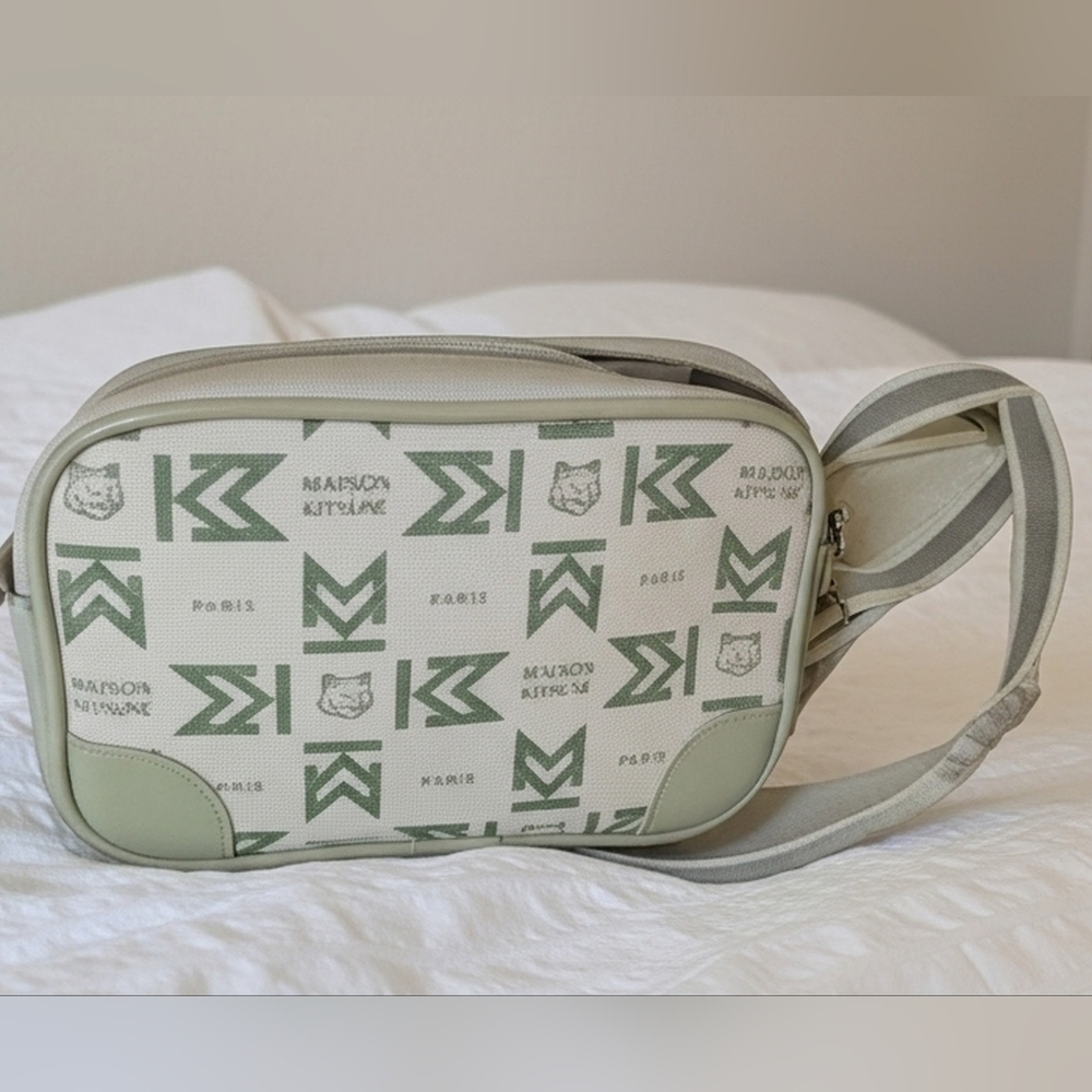 Authentic MAISON KITSUNE Matcha Green Crossbody Bag